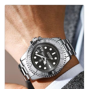 Montre de luxe pour homme POEDAGAR, montre à quartz pour homme, montre de sport étanche, lumineuse, avec date, en acier inoxydable, montres pour homme, Reloj+boîte - Product Image 3