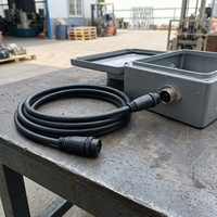 Cable M20 de 3 Pines Macho a Hembra IP68 2x14AWG +1x20AWG 20A 500V para Equipos Industriales de Exterior