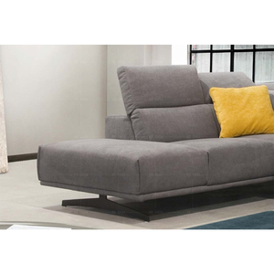 Sofá de tela con respaldo Modular para interiores, muebles para sala de estar, sofá en forma de L de esquina seccional gris y <span class=keywords><strong>blanco</strong></span> - Product Image 4