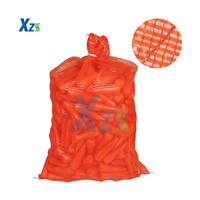 Op maat gemaakte logo bedrukking 10kg 20kg 30kg 50kg PP Leno mesh netzakken voor groenten en fruit