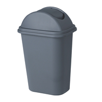 Poubelle écologique durable Conteneur de poubelle couvercle carré 24L Maison Vente en gros Poubelle extérieure Recyclage Cuisine Poubelle en plastique