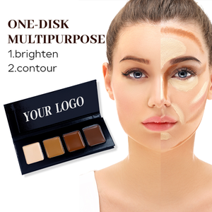 Paleta de Contorno y Corrector de Cejas Vegano de Marca Privada, Base de Maquillaje Natural a Prueba de Agua con Cobertura Total - Product Image 2