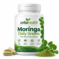 Kapsul Daun Moringa Label Pribadi Suplemen Premium untuk Meningkatkan Imunitas, Meningkatkan Kesehatan Usus & Melengkapi Berbagai Vitamin