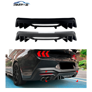 มัสแตงกลอสสีดำ ABS กันชนหลังดิฟฟิวเซอร์ลิปด้านหลังสำหรับ <span class=keywords><strong>Ford</strong></span> <span class=keywords><strong>Mustang</strong></span> <span class=keywords><strong>Mk7</strong></span> 2024 + อุปกรณ์ตกแต่งรถยนต์ - Product Image 1