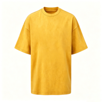 T-shirt Homme Personnalisé avec Logo, 230 g/m², 100 % Coton, Coupe Ample, Style Vintage, Respirant, Col Rond, Manches Courtes, Tricoté, Vente en Gros