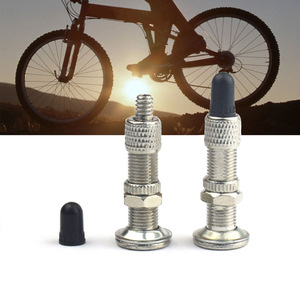 Válvula para neumático de bicicleta, estándar británico, de acero inoxidable, sin cámara, para reparación y reemplazo de bicicletas de montaña - Product Image 1