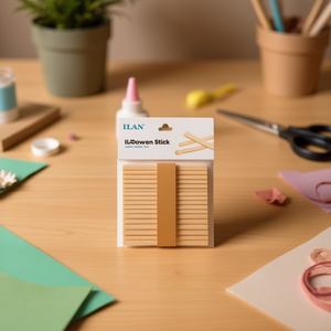 Bastoncini di legno ILAN 93x10mm 50 pezzi per artigianato e fai da te - Product Image 3