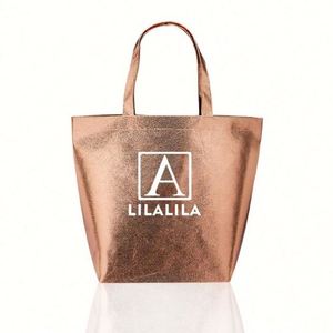 <b>Foldable</b> Promotional Shopper Tote Eco Recycle Grocery Custom Printed Reusable Shopping Recyclable pp Metallic Non Woven <b>Bag</b> - Product Image 5