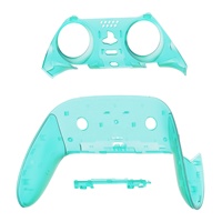 Coque décorative transparente EXtremeRate pour la partie supérieure et inférieure, coque avant et arrière, clips, plaques personnalisées pour la manette PS5 Edge
