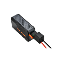 Compresseur d'air multifonction portable 4x2500mAh ABS 120W pour voiture, démarreur de secours, écran LED, gonfleur de pneus sans fil, batterie externe