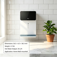 Distributeur d'eau chaude et froide mural pour usage domestique, distributeur d'eau intelligent à écran tactile, eau chaude instantanée