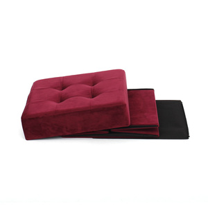 RTS Moderna di Lusso Mobili Per La Casa di Velluto <span class=keywords><strong>Pieghevole</strong></span> Ottoman di Stoccaggio <span class=keywords><strong>Poggiapiedi</strong></span> <span class=keywords><strong>Sgabello</strong></span> - Product Image 5