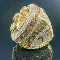 Bagues de championnat géométriques personnalisées avec pierres en zircon, bague de championnat de basketball pour équipe sportive