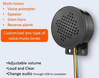 Klaxon de recul OEM JDM japonais pour Avalon 1997, mini buzzer à voix amusante, musique, construction ABS+Métal, haut-parleur alimenté en courant continu, USB