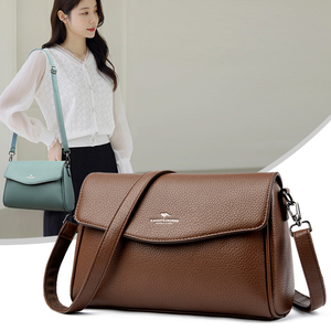 Fashion New Designer Crossbody <b>Bags</b> High Quality PU <b>Leather</b> Shoulder Messenger <b>Bag</b> Casual Totes Luxury Women Handbags and Purses - Product Image 2