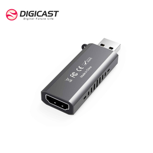การ์ดจับภาพวิดีโอ USB 3.0 HDTV สีดำ สำหรับ <span class=keywords><strong>OBS</strong></span> ไลฟ์สตรีมมิ่ง ความละเอียด 1080 HD - Product Image 2