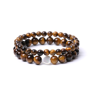 Bracelet en pierres précieuses naturelles 6/8 mm, bracelet en cristal <span class=keywords><strong>de</strong></span> guérison, perles <span class=keywords><strong>de</strong></span> quartz <span class=keywords><strong>rose</strong></span> en forme <span class=keywords><strong>de</strong></span> cœur, bracelet extensible élastique pour cadeau unisexe - Product Image 5