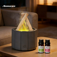 Diffuseur d'arômes Aromacare 150 ml, lampe à flamme simulée électrique USB, huile essentielle, diffuseur de feu de camp