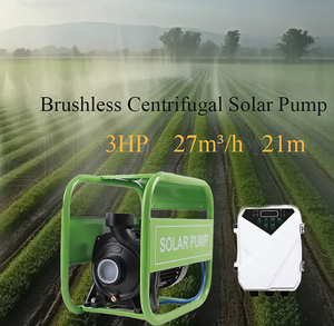 Pompe à eau solaire adaptée 1500W, débit élevé 27m³/h, hauteur de refoulement 21m, pour irrigation agricole et industrielle - Product Image 4