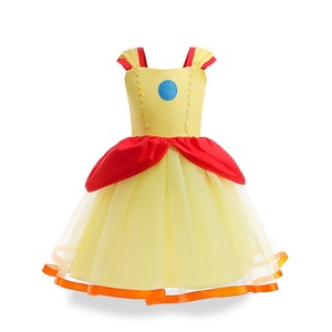 Vestido de Princesa de Fantasía para Niñas, Disfraz de Elsa, <span class=keywords><strong>Anna</strong></span>, Blancanieves, para Cosplay, Fiesta de Cumpleaños, Poliéster - Product Image 1
