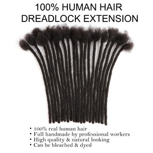 Extensiones de Cabello <span class=keywords><strong>Natural</strong></span> Cheveux <span class=keywords><strong>Rasta</strong></span> Locks, Hechas a Mano, Extensiones de Cabello Humano al por Mayor - Product Image 3