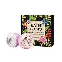 Bom Mandi Organik untuk Anak-anak Produk Bubuk Berbentuk Hati Alami Halloween Bomb Pria Awan Anak Garam Merah 160G 30G Diy Set