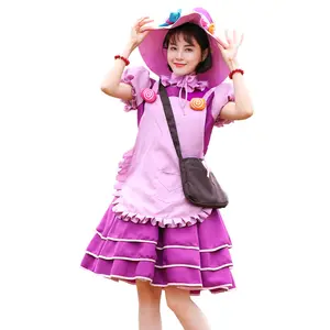 Costume di halloween di vendita caldo Candy witch role play stage show costume costume genitore-figlio
