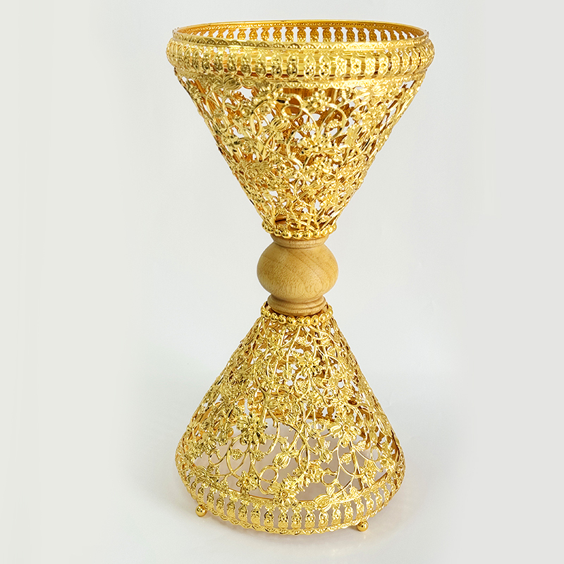 DEYU Copper Electroplated Gold Hollow Out