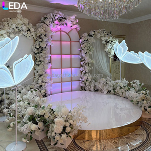 LEDA ชุดฉากหลังงานแต่งงานแบบสามชิ้น ดีไซน์ทันสมัย สีทองเมทัลลิก รุ่นใหม่ล่าสุด - Product Image 3
