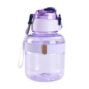 Botella de agua Big Belly de 1000ml con pajita, botella deportiva de plástico portátil de gran capacidad, sin BPA, para niños, escuela, gimnasio - Product Image 1
