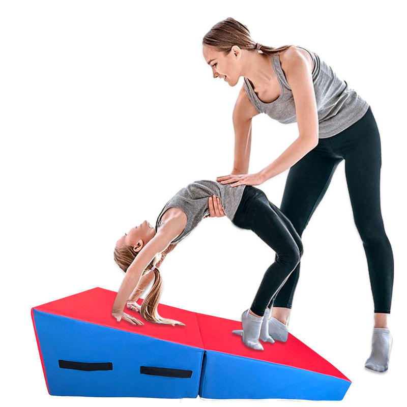 Cheese Wedge Tumbling Mat Foldable Gymnastics Incline Mat