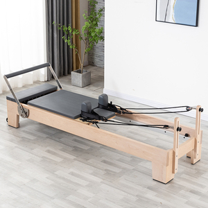 Reformer <span class=keywords><strong>Pilates</strong></span> en bois d'érable de qualité supérieure pour les cours de fitness, entraînement, cours de fitness, reformers <span class=keywords><strong>Pilates</strong></span> - Product Image 3