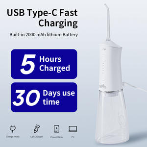 OEM NEW IPX7 irrigatore orale portatile per acqua dentale ricaricabile a getto d'acqua dentale dispositivo per la pulizia orale dei denti - Product Image 6