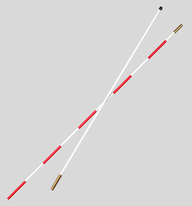 Set di 2 Antenne da <span class=keywords><strong>Pallavolo</strong></span> Rosse e Bianche Attrezzatura per Arbitro da <span class=keywords><strong>Pallavolo</strong></span> per Reti Standard - Product Image 4