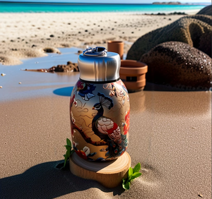 กระติกน้ำสุญญากาศสแตนเลส 304 ลายผีเสื้อ/<span class=keywords><strong>ปลา</strong></span><span class=keywords><strong>คา</strong></span><span class=keywords><strong>ร์</strong></span>พ/นกยูง ขนาด 10 ออนซ์ รุ่นมินิแฟตคิดนีย์ - Product Image 5