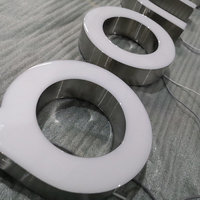 Panneau d'affichage de lettres LED en résine époxy avec logo personnalisé Publicité rétroéclairée en 3D pour bâtiments extérieurs Hôpitaux Bars Bureaux Numéro de modèle