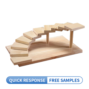 ถาดไม้<span class=keywords><strong>ซูชิ</strong></span>ทำจากไม้ธรรมชาติแบบหมุนได้การออกแบบบันไดเป็นขั้นๆอเนกประสงค์ทนทานสำหรับใช้ในครอบครัวและร้านอาหาร - Product Image 4