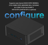 Mini PC para Juegos AMD R7 7840HS, 8 Núcleos, 16 Subprocesos, Compatible con 16G/32G/64G DDR5, SSD de 512GB/1TB, Nuevo, Enchufe AU/US