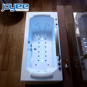 JOYEE Salle de bain jakuzi intérieur SPA acrylique Baignoire jakuzi avec TV bains à remous 2 personnes Salle de bain douche baignoire LED <span class=keywords><strong>balneo</strong></span> - Product Image 1