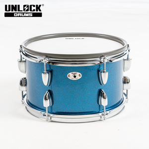 <span class=keywords><strong>Batterie</strong></span> électronique sans fil professionnelle UNLOCK CGL-TWO-GR Blue Pro de qualité studio avec peaux de caoutchouc en maille double couche et tambourin de luxe en peau de mouton - Product Image 3