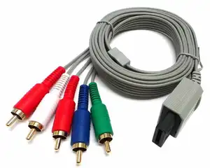 工厂批发1.8M线音频视频电缆Wii高清影音组件电缆任天堂Wii控制台电视影音组件电缆