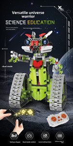 Ensemble de blocs de construction électriques ABS 5-en-1, modèle éducatif scientifique, <span class=keywords><strong>robot</strong></span> programmable à commande à distance par application, jouet d'ingénierie 705+ - Product Image 6