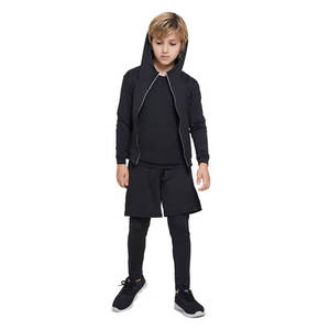 Conjunto Deportivo de Otoño Invierno de Secado Rápido y Transpirable 100% Poliéster para <span class=keywords><strong>Niños</strong></span>, Ropa de Fútbol para Baloncesto, Fútbol y Fitness - Product Image 1