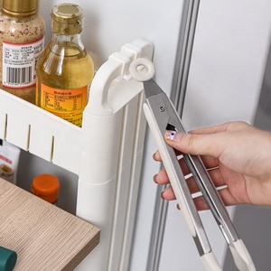 Carrello Portaoggetti a 3 Ripiani, Unità di Scaffalatura <span class=keywords><strong>Mobile</strong></span>, Organizzatore con Ripiani Estraibili, Rack Stretto per Cucina e <span class=keywords><strong>Bagno</strong></span> - Product Image 6