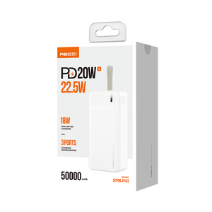 แบตสำรองแบบพกพา50000มิลลิแอมป์ต่อชั่วโมงชาร์จเร็วสำหรับโทรศัพท์มือถือ <span class=keywords><strong>iPhone</strong></span> พร้อมเอาต์พุต USB คู่ - Product Image 6