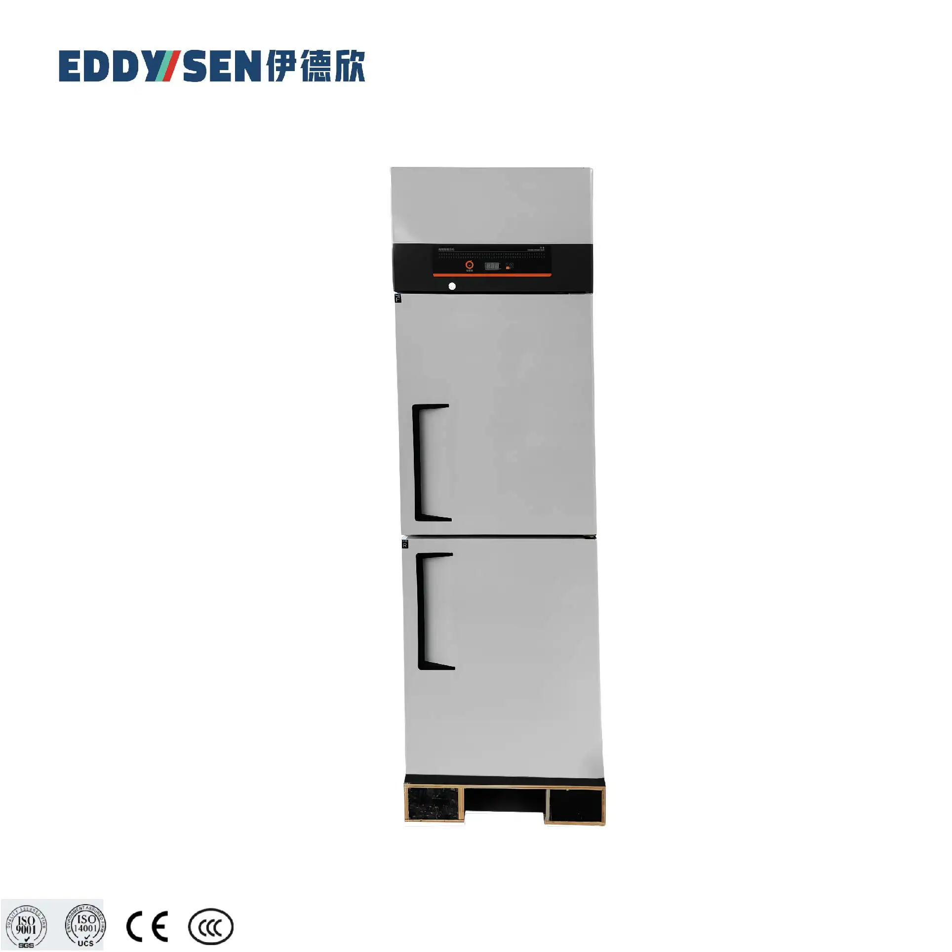 Werksdirektverkauf 2-türiger Q-Serie 201 Edelstahl hochwertiger direktkühlender vertikaler Kühlschrank für kommerziellen Gebrauch