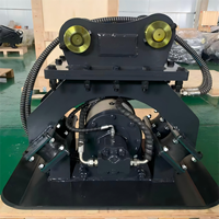 Compacteur de plaques hydraulique haute fréquence pour excavatrice, idéal pour le remblaiement de fossés et les travaux d'aménagement paysager, compatible avec les excavatrices de 5t, 7t, 8t, 9t