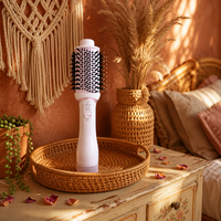 Brosse sèche-cheveux électrique 4-en-1 mise à jour, brosse coiffante compacte à air chaud pour un coiffage facile en une seule étape, idéale pour la maison et l'hôtel