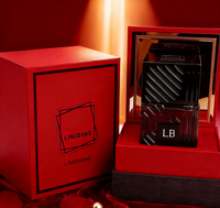 Nouveau flacon de parfum carré de haute qualité 100 ml, personnalisable avec boîte, avec bouchon argenté brillant.