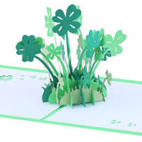 3D-Glückwunschkarte mit Ahornblatt-Motiv, Kreatives Geschenk, Rotes Papier mit UV-Druck